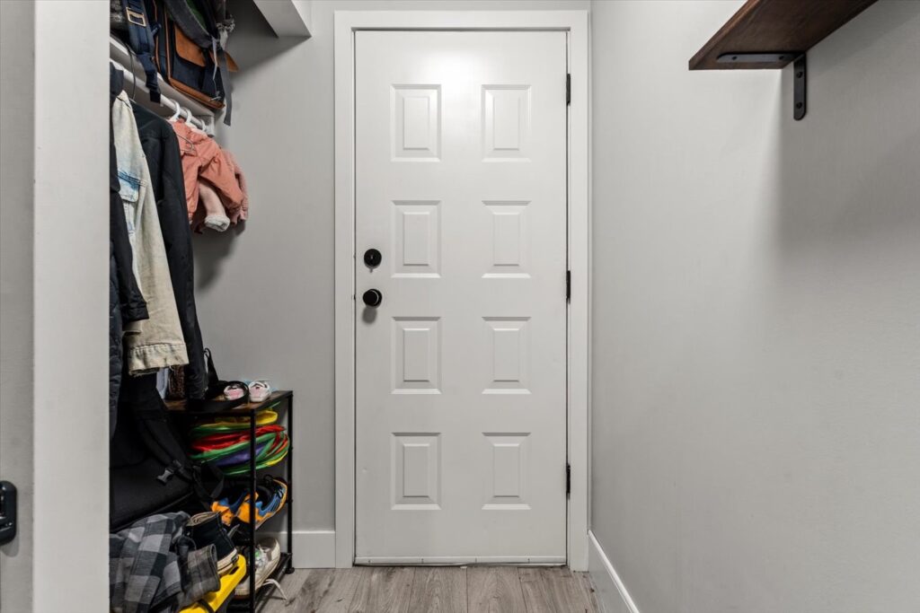 Front entry with open closet storage at 915 34909 Old Yale Road