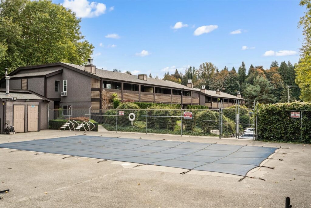 Outdoor pool at The Gardens complex in East Abbotsford