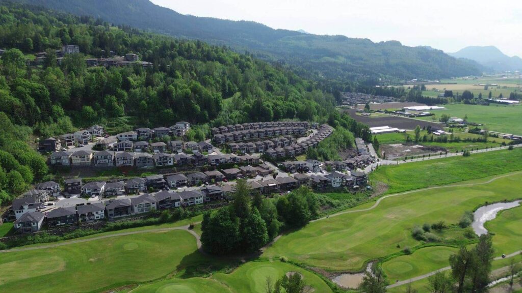 Homes on the Eastern Hillsides above Chilliwack