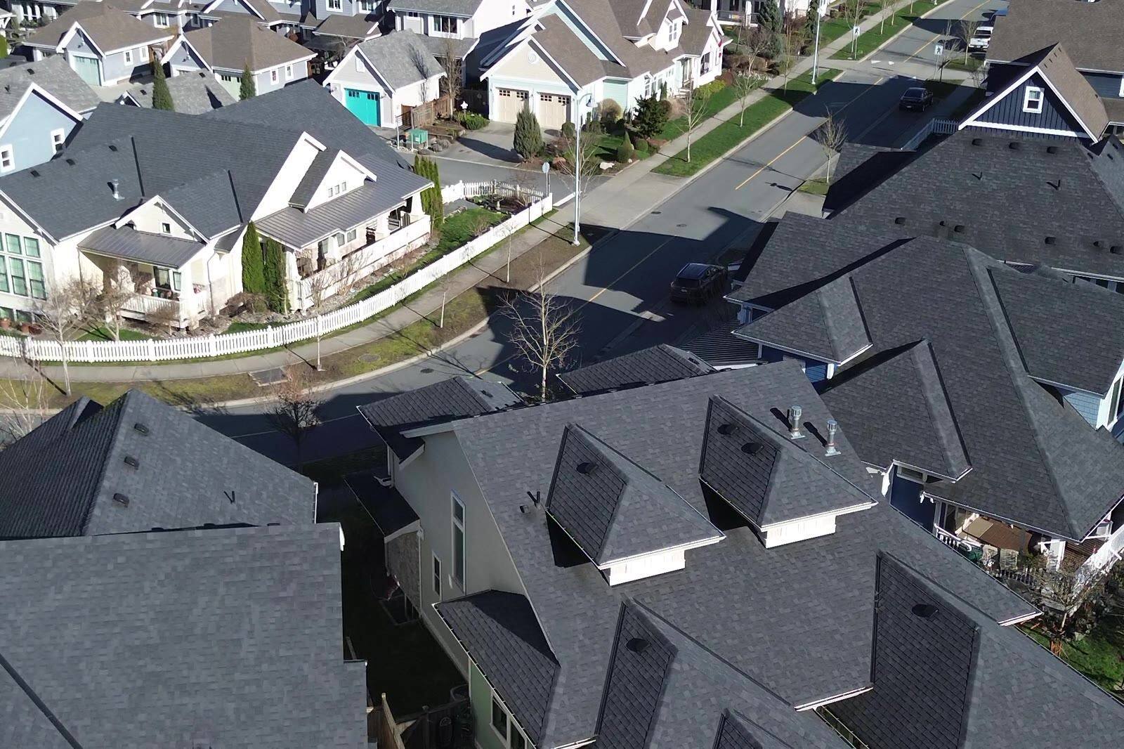 Newer homes in the Websters Crossing area of Chilliwack